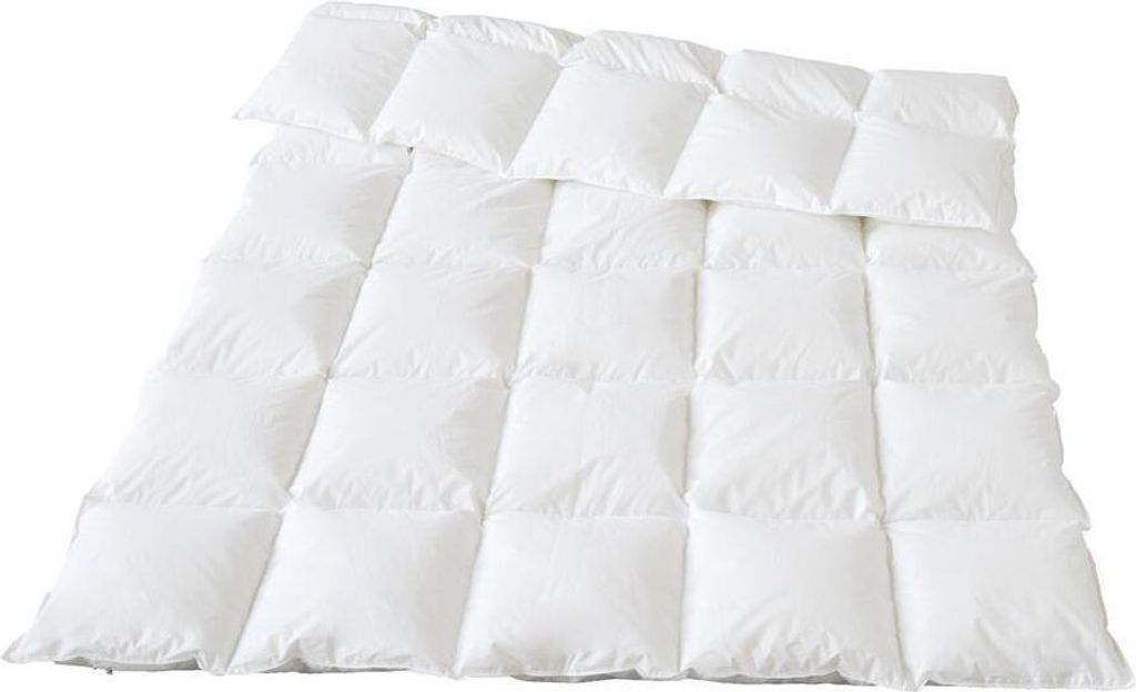 Traumina Bettdecke Plume Bio Daune Ganzjahresdecke leichte Winterdecke Wärmeklasse 3 Größe 135x200 cm
