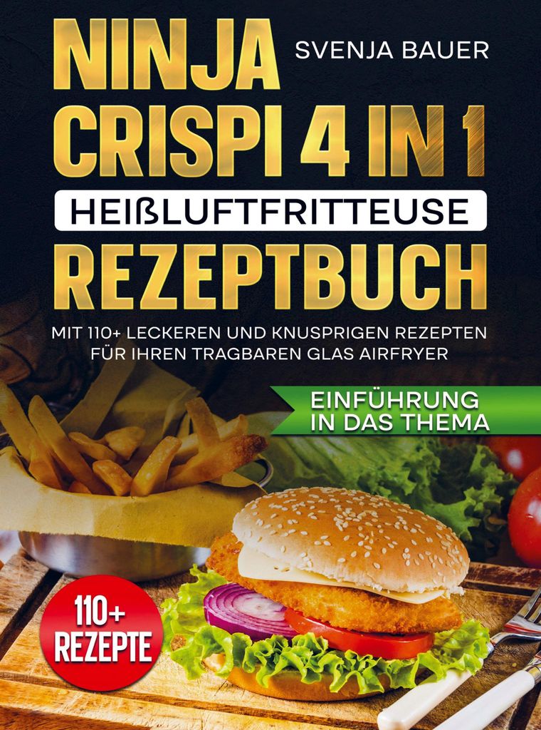 Ninja CRISPi 4 in 1 Heißluftfritteuse Rezeptbuch Produktbild 