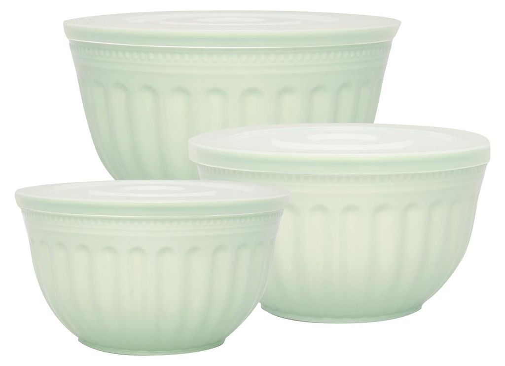 Greengate Schüssel-Set mit Deckel Alice Pale Green Produktbild 
