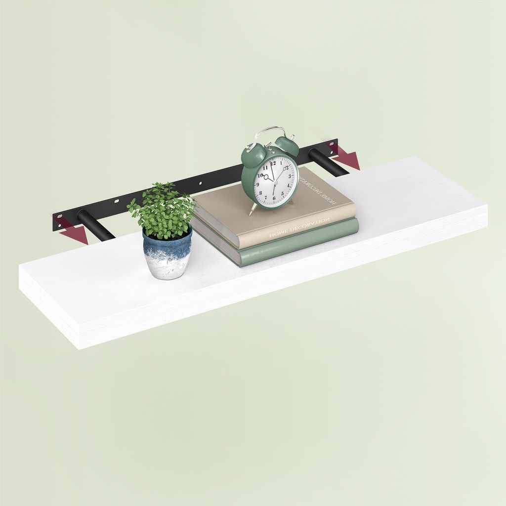 VASAGLE Wandregal, Schweberegal, 20 x 80 x 3,8 cm, für Produktbild 