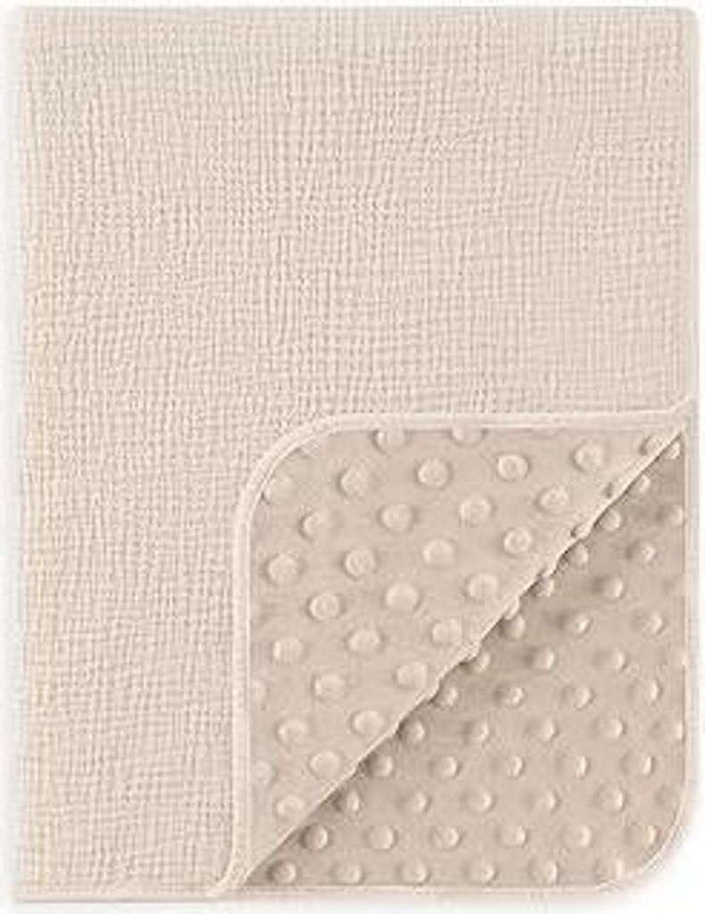 Susurration Babydecke Baumwolle Baby Decken Neugeborenen, Weiche Krabbeldecke 75x100cm,Multifunktional Minky Kuscheldecke für Kleinkinder Mädchen...