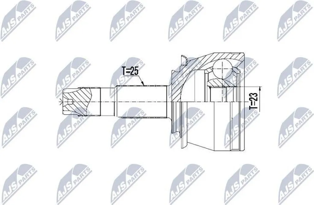 Jeu de joints arbre de transmission NTY NPZ-PL-042 OE 95908458 pour Trax