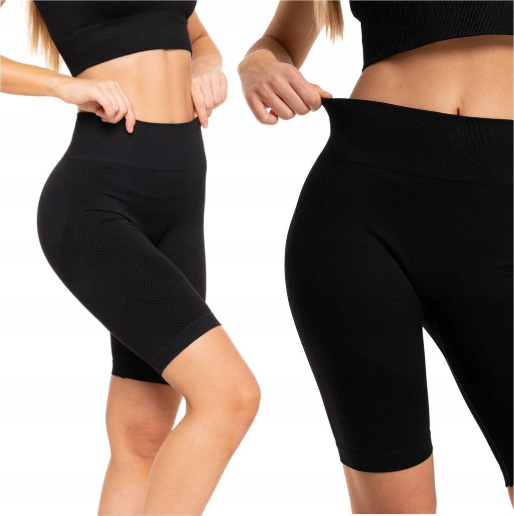 Kurze Damen Leggings Radfahren Nahtlos Push-Up Hohe Taille MORAJ XL
