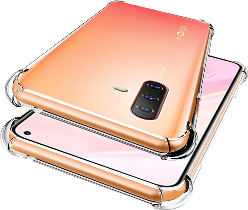 VIVO X30 Hülle, LaimTop Crystal Transparent Weich TPU Bumper Stoßfest Fallschutz Schutzhülle für VIVO X30