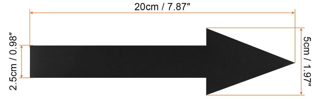 8"x2" Pfeil Aufkleber 15 Pack PVC Abnehmbare Selbstklebende Wasserdichte Gro?e Pfeil Zeichen Boden Aufkleber Wand Markierung fš¹r Stra?e Anweisun...
