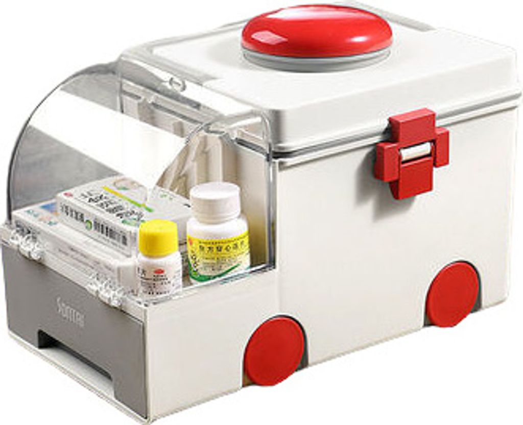 HEMOTON Niedliche Medizinbox - Erste-Hilfe-Kasten In Huhn Design 26,5x19x19cm