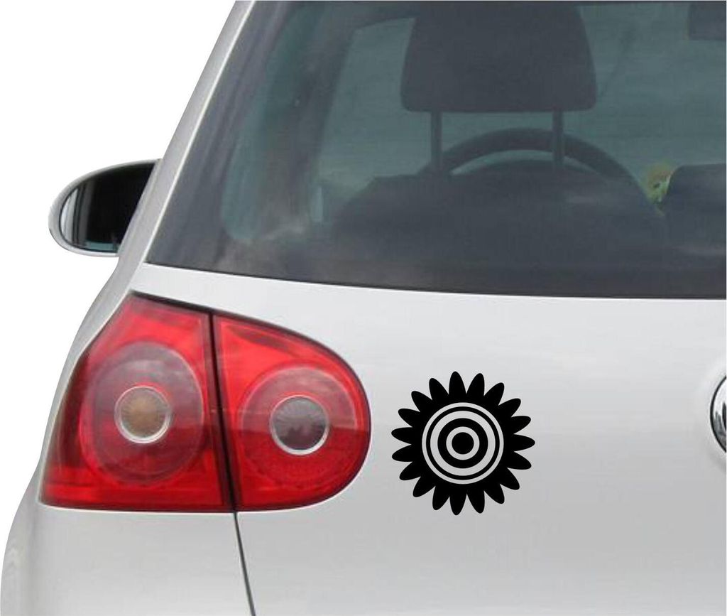 Aufkleber / Autoaufkleber - JDM - Die cut - SunBLUME Decal Fenster Laptop - Folie Sticker - schwarz - 88mmx88mm