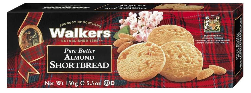 Walkers Pure Butter Almond Shortbread Szkockie herbatniki Zdjęcie produktu 