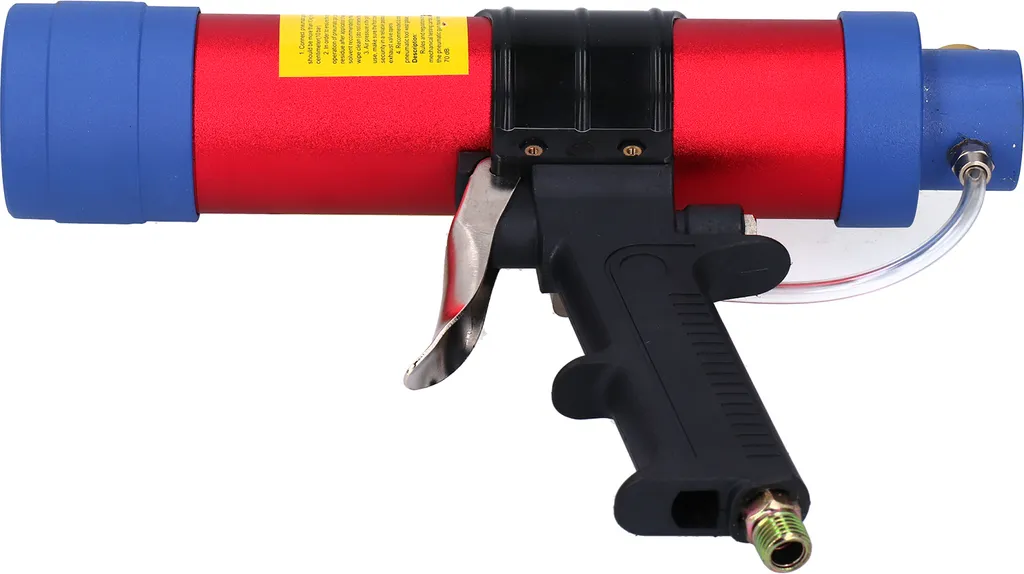 Pistolet pneumatique pour pose de vitrage et joints silicone étanches