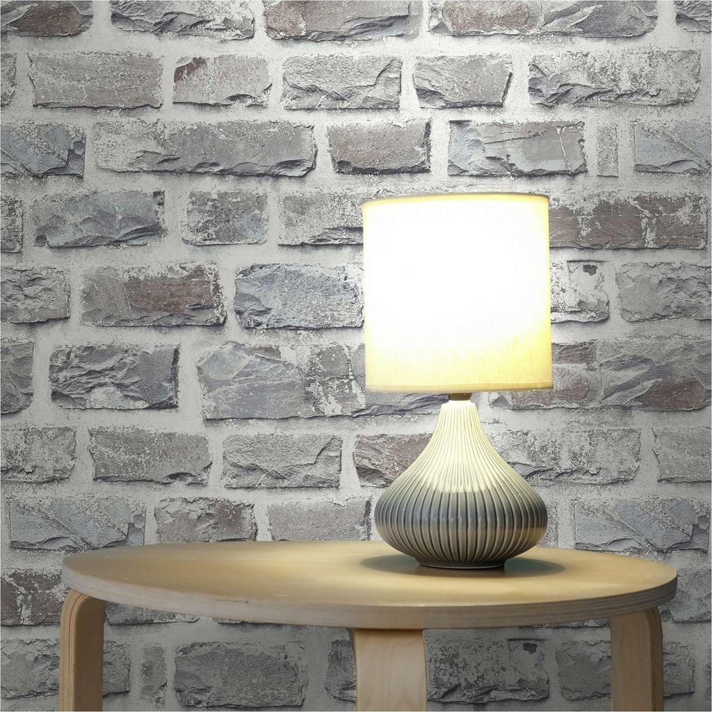 Tapete Steine M1-No.11396 Vliestapete Stein-Optik Grau Bunt Wohnzimmer Schlafzimmer