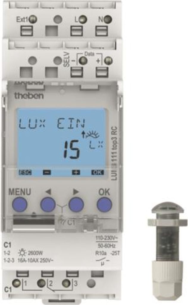 THEBEN Dämmerungsschalter REG 230V 2600W/AGL 2300VA/LL