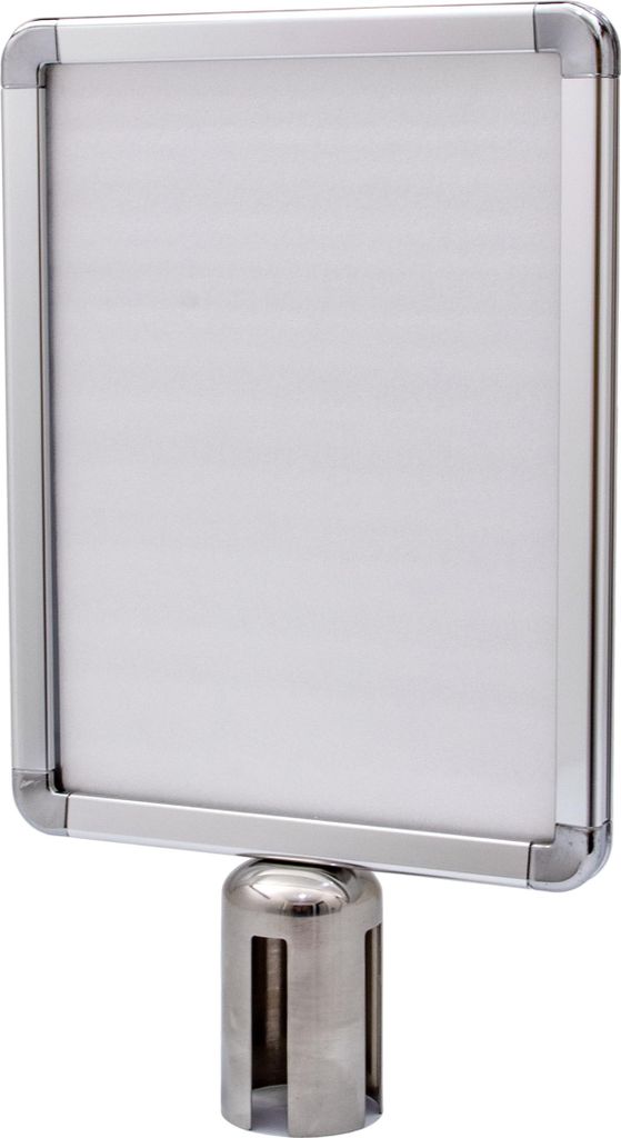 AcMax A4 Schilderhalter Aluminium silber