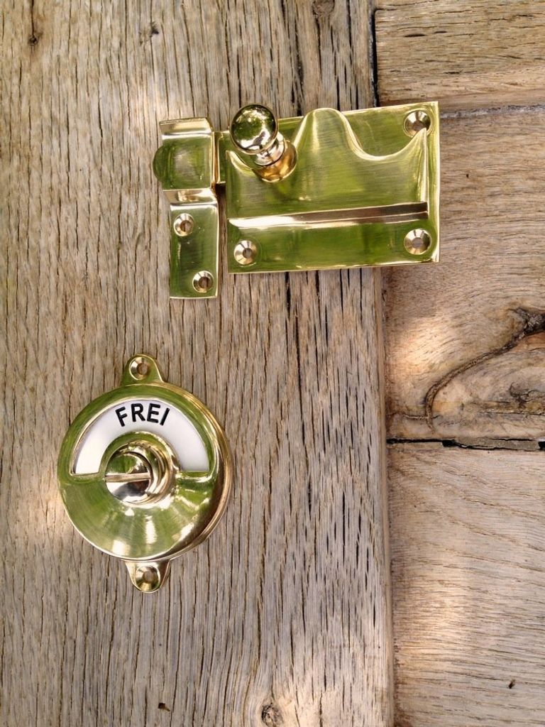 WC-Drehverschluss für Toilettentür-mit Schild(frei/besetzt) Produktbild 