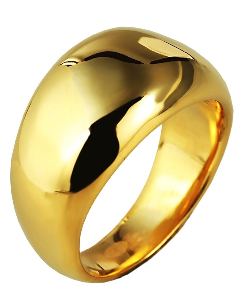 Damen Ring aus Edelstahl in Gold, mit Anlaufschutz für Produktbild 