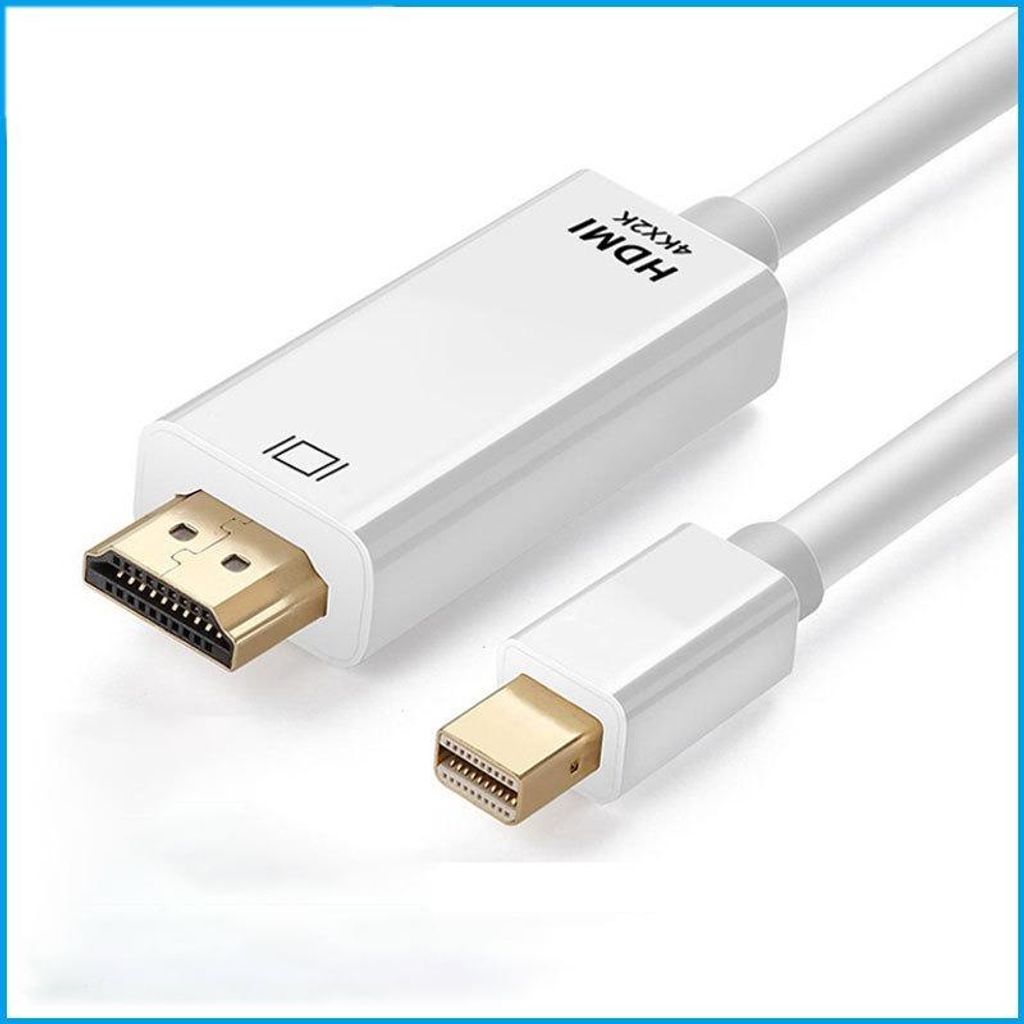 INF Mini DP zu HDMI Kabel 4Kx2K Weiß - 1.8m für MacBook & mehr