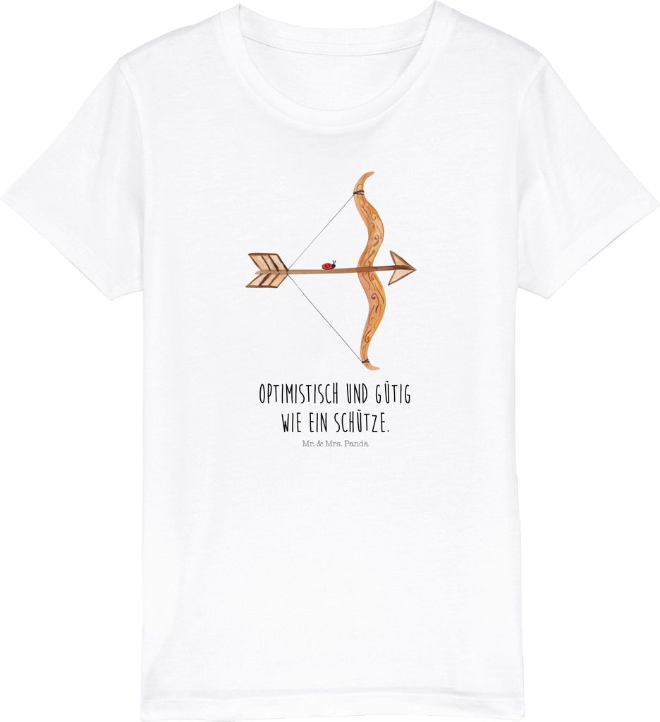 Mr. & Mrs. Panda Kindershirt Sternzeichen Schütze 7-8 Jahre Produktbild 