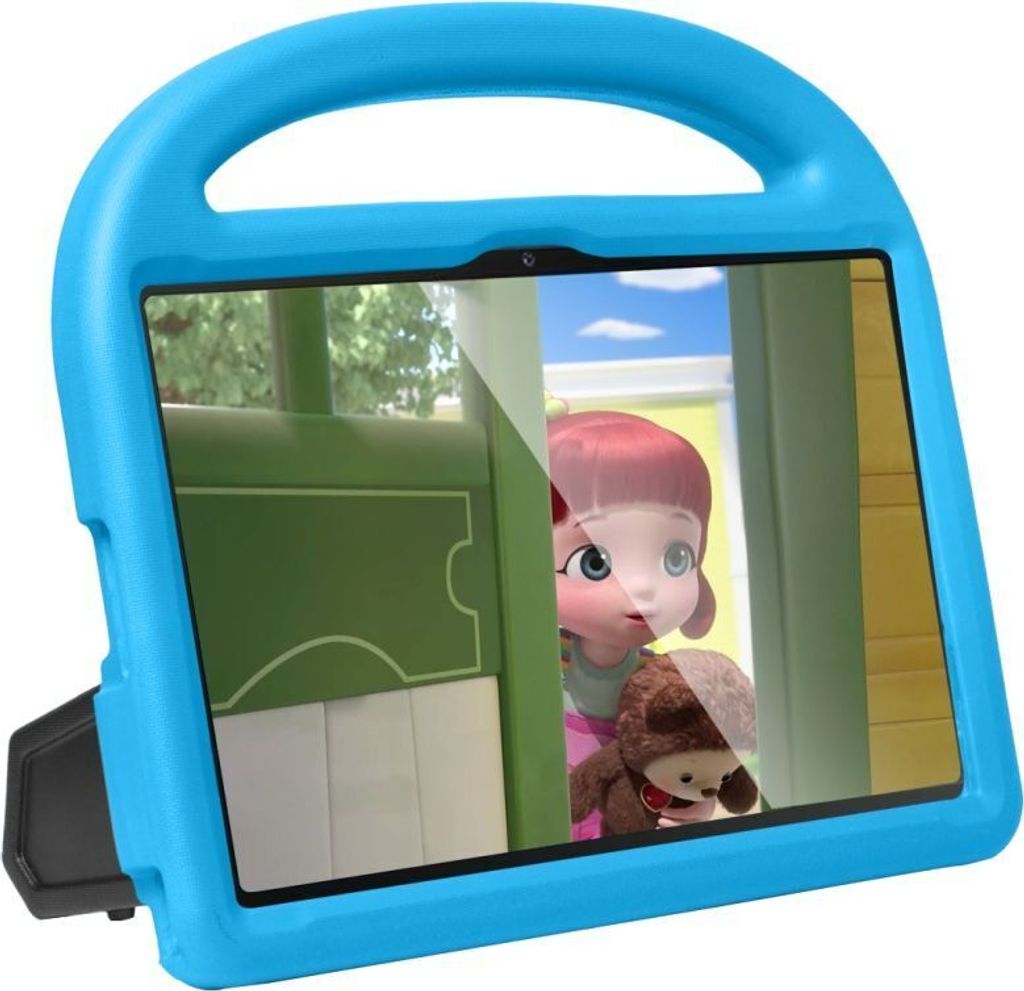 Mobigear Buddy Samsung Galaxy Tab A7 (2020) Tablet Hülle für Kinder mit Tragegriff - Blau