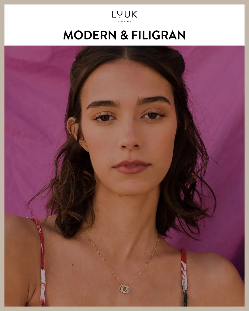 LUUK Halskette Mit Delfin Anhänger - Filigraner Schmuck In Gold, Silber & Rosé