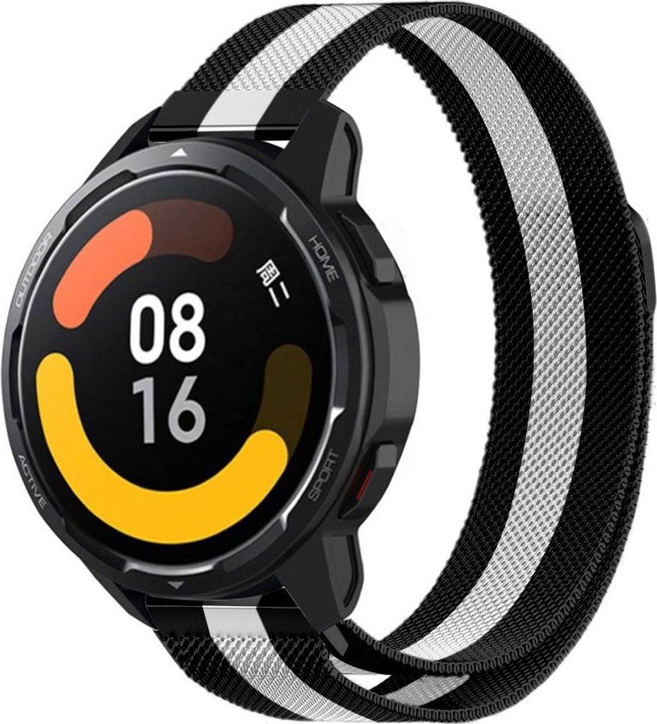 Strap-it Milanese Armband - Kompatibel mit Xiaomi Watch S1 Armband Ersatzarmband Edelstahl - Armband mit Magnetverschluss - Hochwertiges Material -...