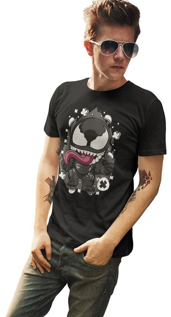D&B Uni Polo PC00117 Venom Schwarz-Größe XL