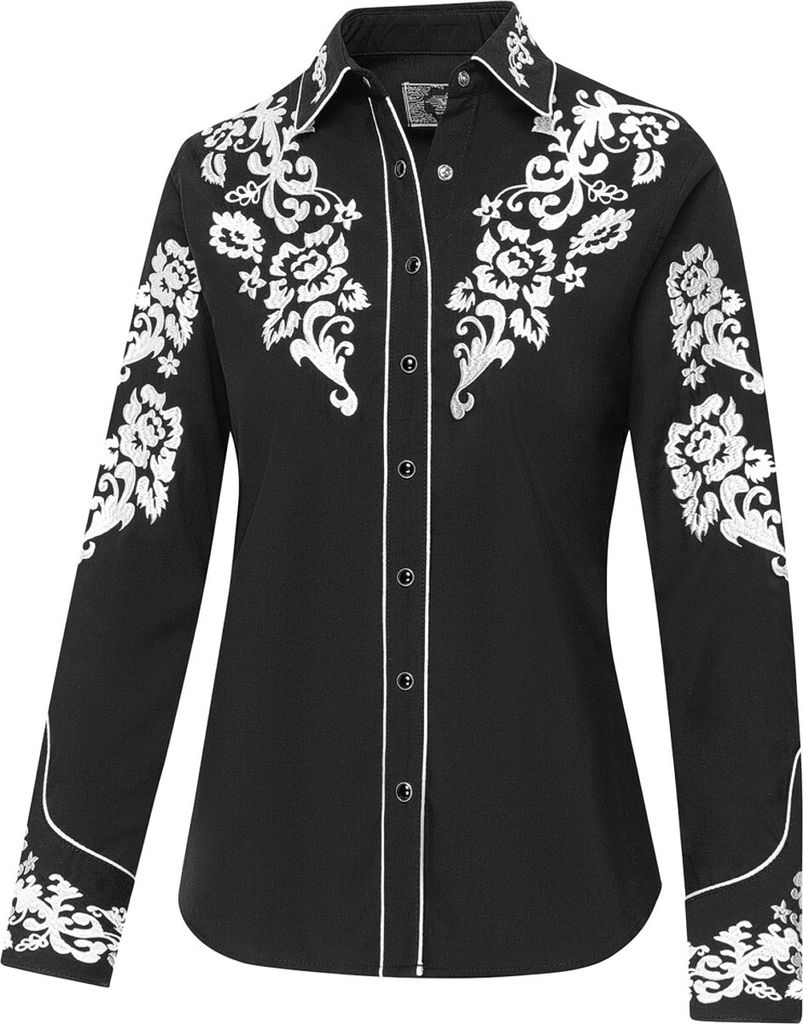 Damenbluse Westernbluse Country Cowgirl Western Stars & Stripes »LILITH«