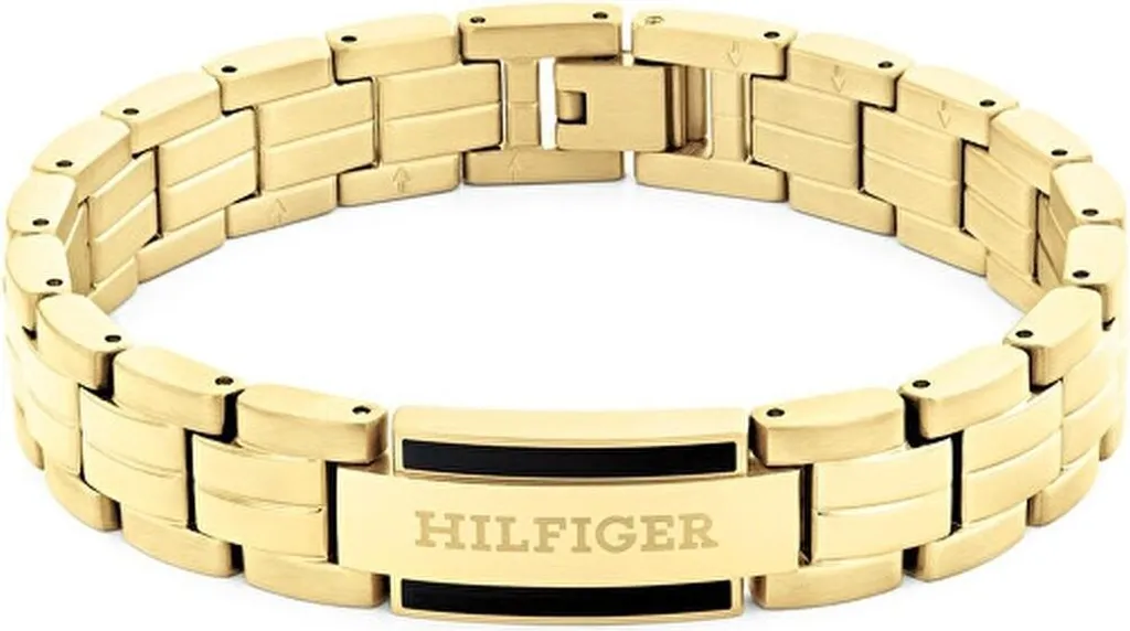 Bracelet Homme Acier Inoxydable Doré Parker Tommy Hilfiger Robuste