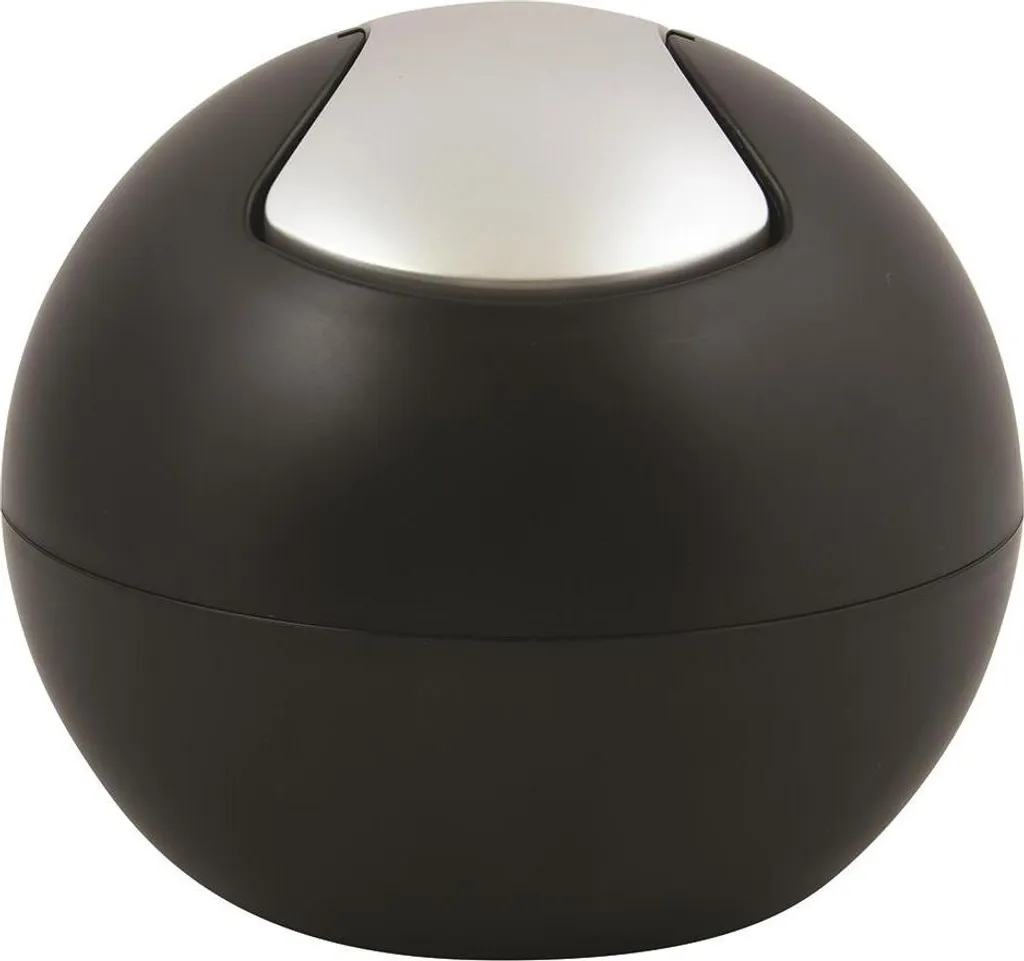 Petite Poubelle Discrète 1L Noir Mat : Fini les Cotons sur le Lavabo !