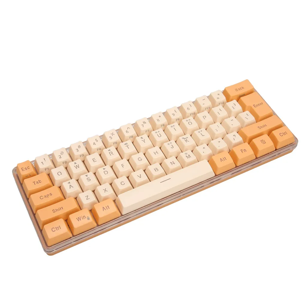 Clavier mécanique compact 61 touches RGB pour gagner de la place USB