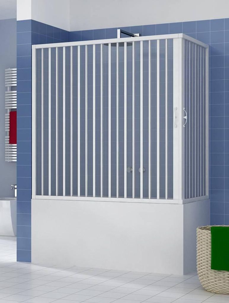 Box sopravasca Libertè 70x170 cm in PVC a soffietto Immagine del prodotto 