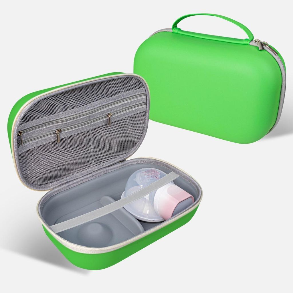 INF Tragbare Tasche für Milchpumpe aus EVE, wasserfest 30cm x 20cm Grün