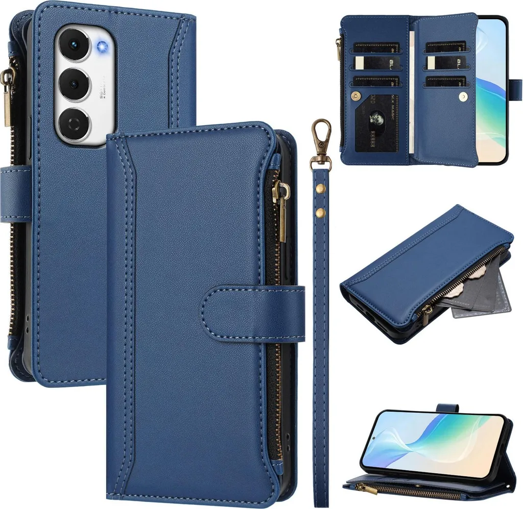 Cover Blu Tecno Spark 40 Pro+ con Tasca Zip | Comoda e Sicura