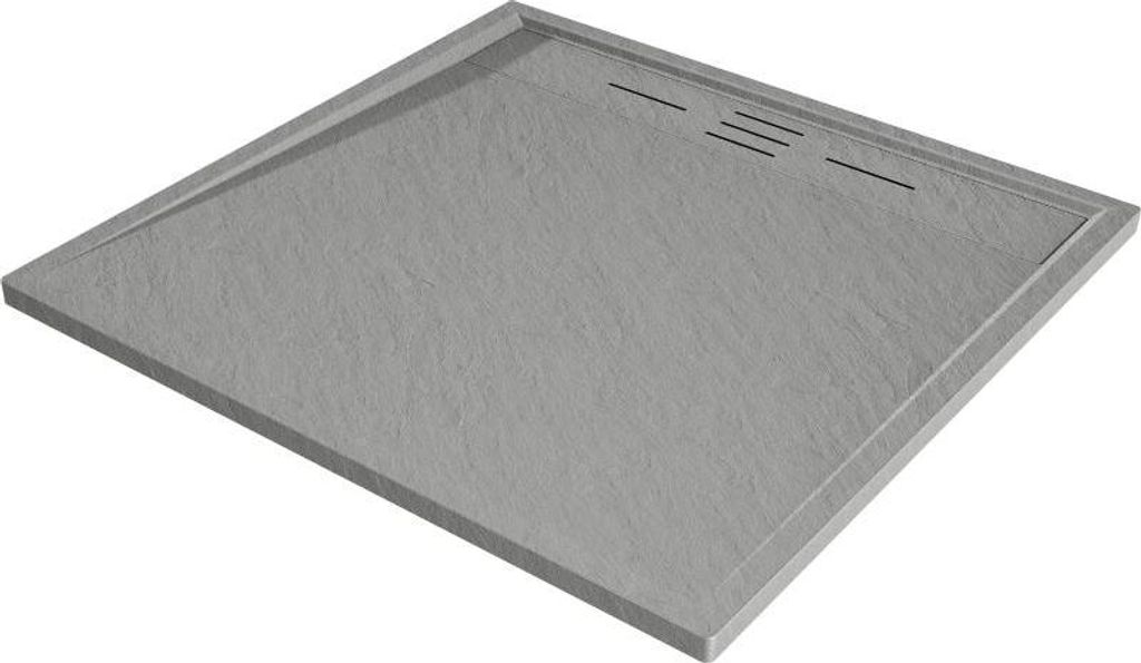Mexen Amon quadratische Duschtasse SMC 90 x 90 cm, grau - Produktbild 