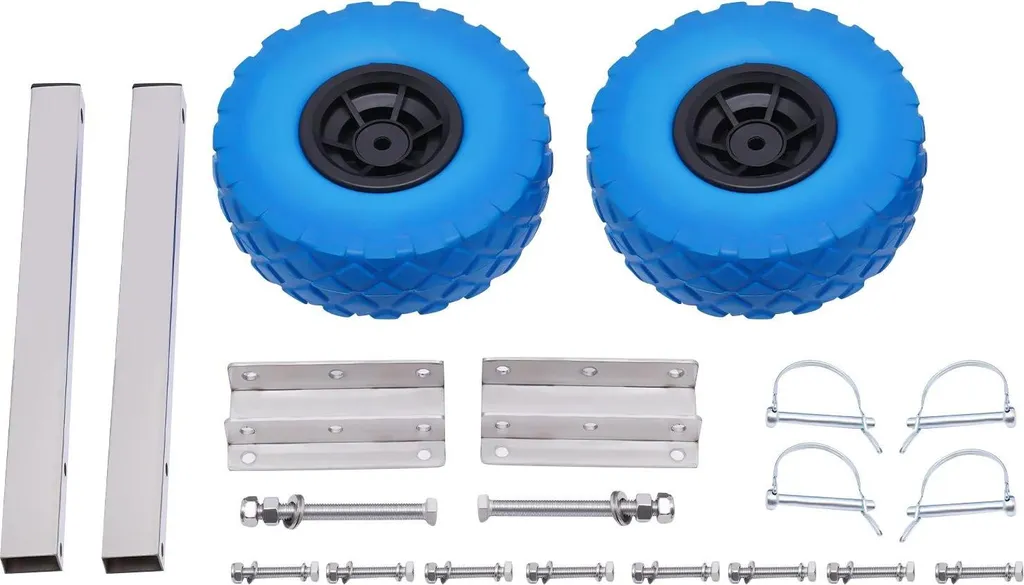 Roues de mise à l'eau pour déplacer seul un bateau sur sable et cale