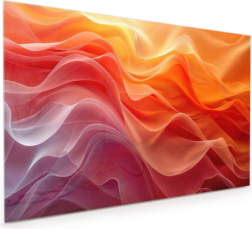 Küchenrückwand Spritzschutz Glas mit Motiv Farbwirbel 40 x 40 cm