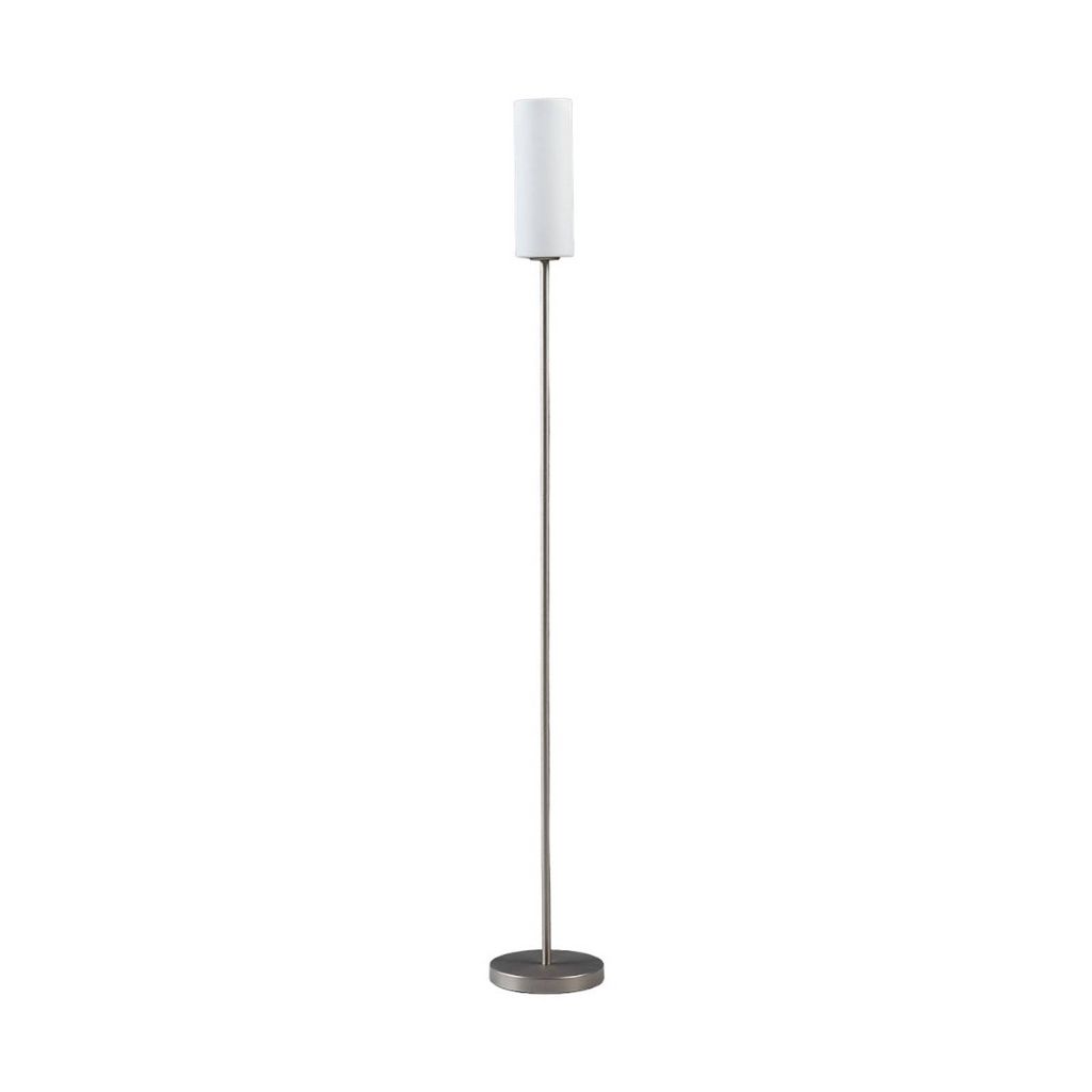 Lindby Stehlampe Vinsta, Höhe 153 cm, weiß, Glas, Metall Produktbild 