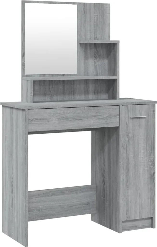 Toeletta Specchio SYFAX™ Grigio Sonoma | Il Tuo Angolo Beauty IG-Ready