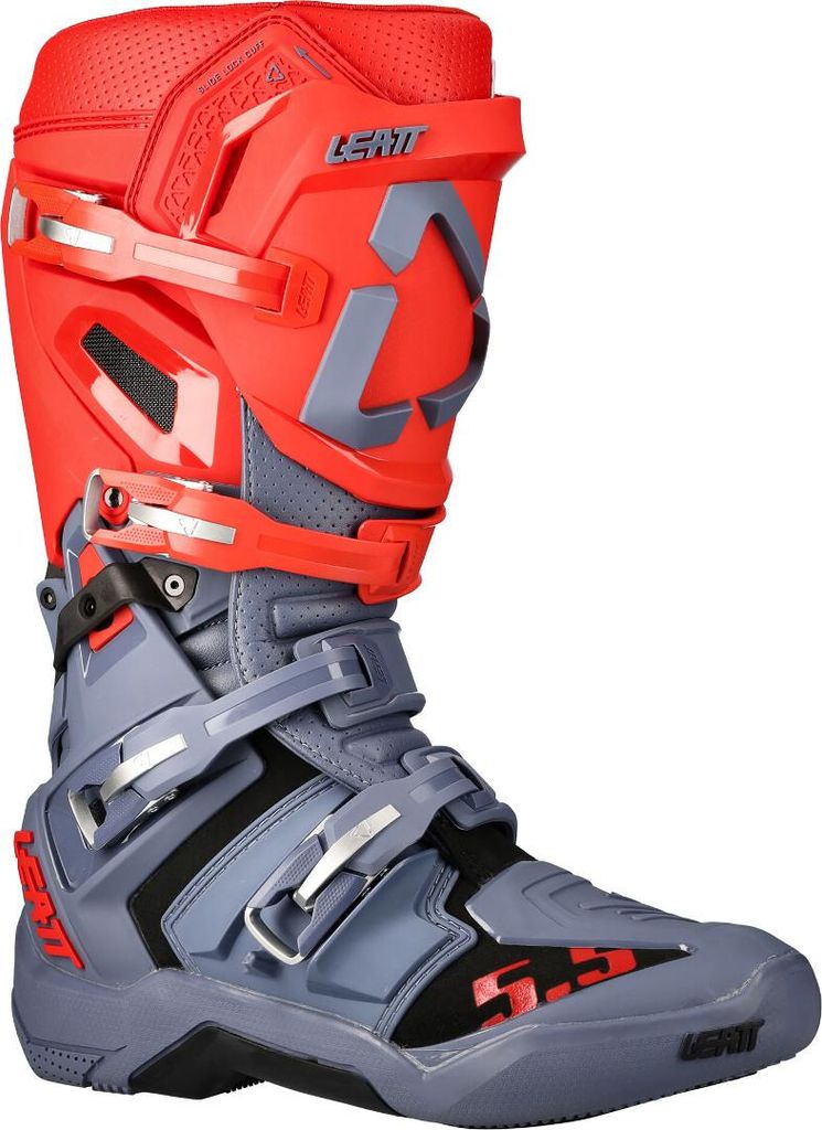 Buty motocrossowe Leatt GPX 5.5 FlexLock, szary/czerwony, Zdjęcie produktu 