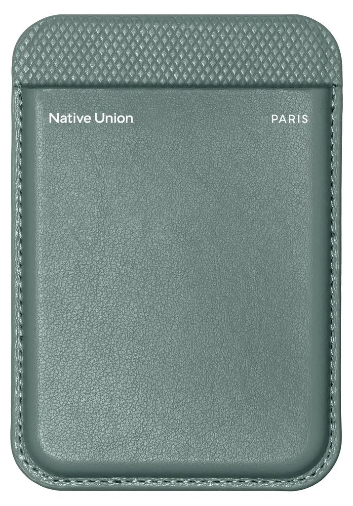 Porte-cartes MagSafe Antiglisse pour iPhone : Sécurisez vos Cartes en Vert