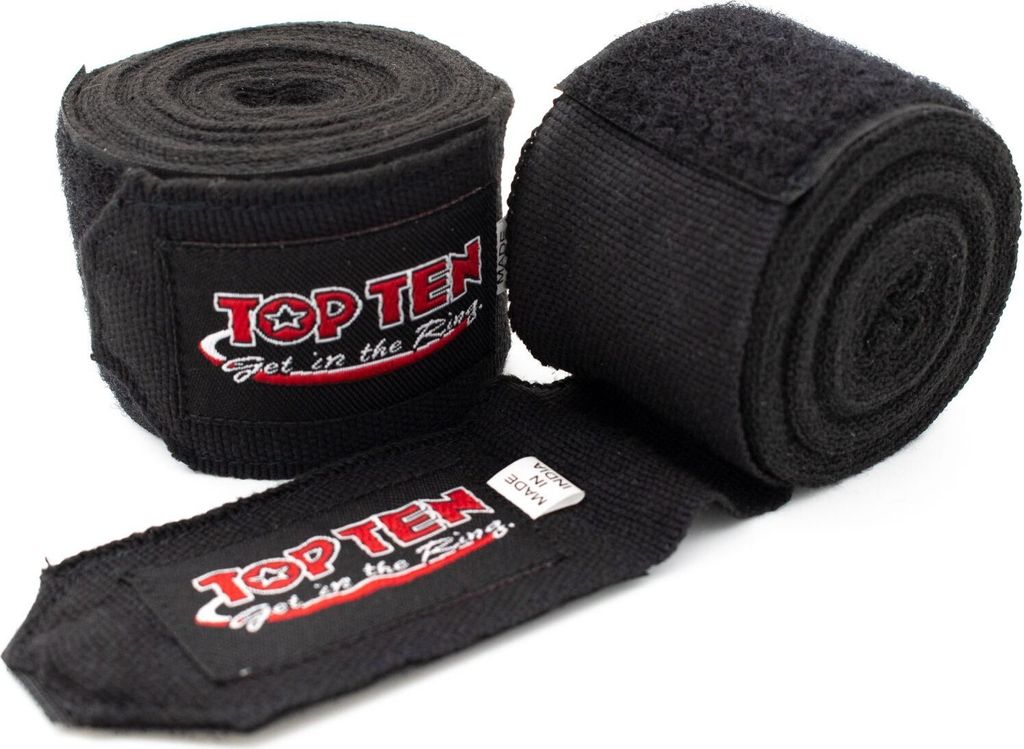 TopTen Boxbandagen Elastisch versch. Farben Schwarz 5 x 450cm