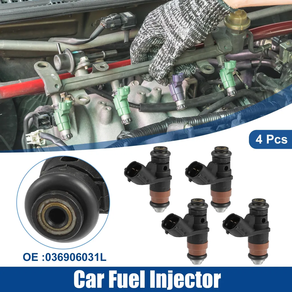4 Injecteurs Carburant pour VW Polo Noir - Buse Anti-Encrassement Durable
