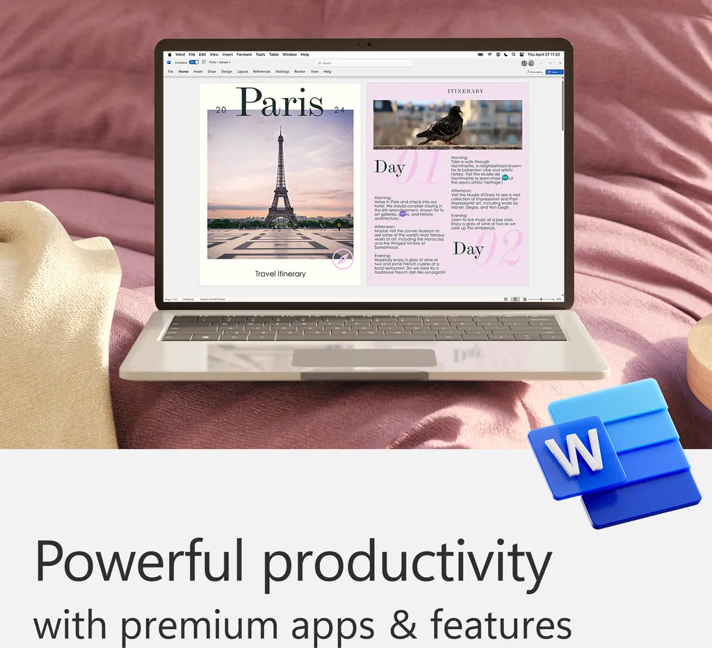 Travailler Partout avec Microsoft 365 Personal - Solution Mobile 1 An