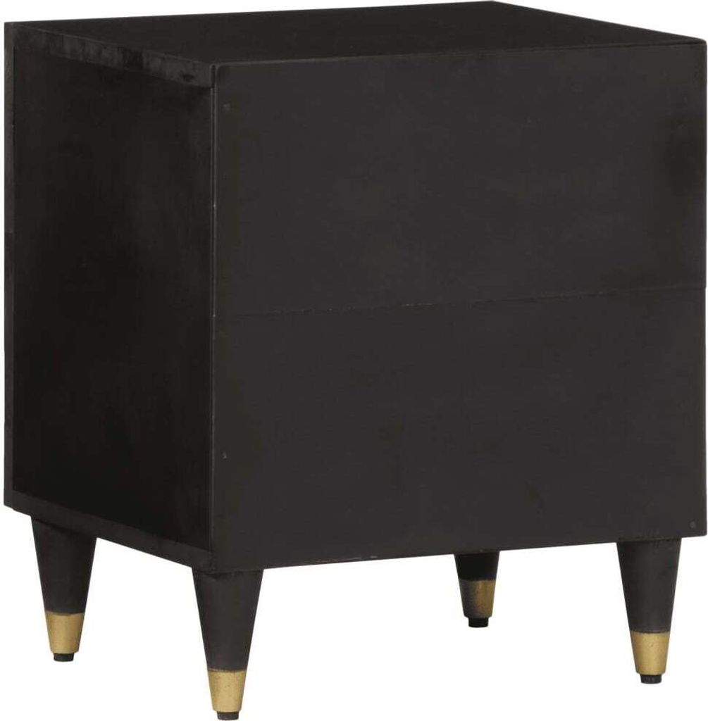 vidaXL Nachttische 2 Stk. 40x33x46 cm Massivholz Mango Produktbild 