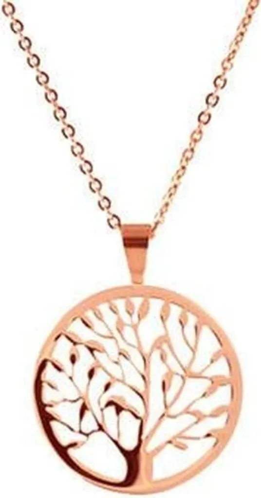 Bijou Arbre de Vie COCO88 Or Rose : Le Cadeau Idéal pour Femme Chic