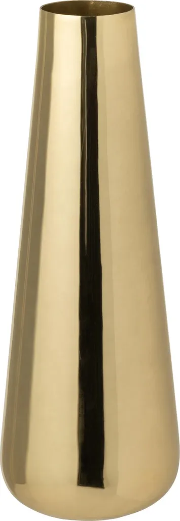 Vase doré J-Line Small incassable en aluminium pour déco intérieure chic