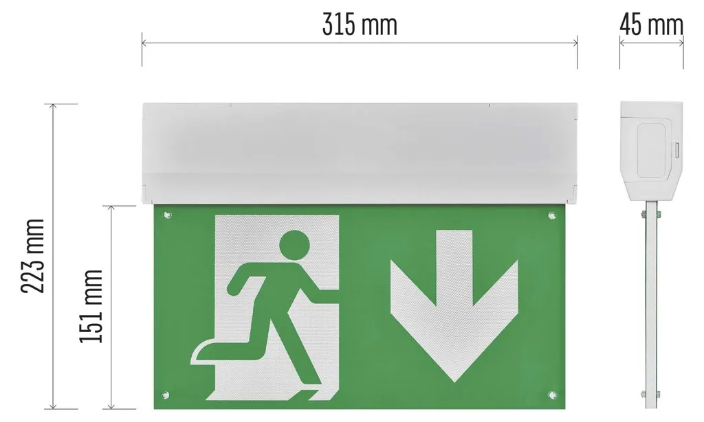Bloc de Secours LED EMOS CESSI ZN1210 - Solution Panne de Courant 3h