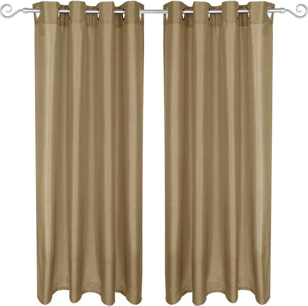 Blickdichter Dekoschal mit Ösen ( Innen Durchmesser ca. 4cm ) im 2er Pack, Fertiggardine Alessia in vielen Größen und Farben