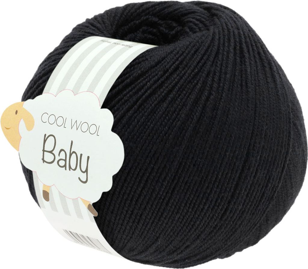 Lana Grossa - Cool Wool Baby 0278 schwarz