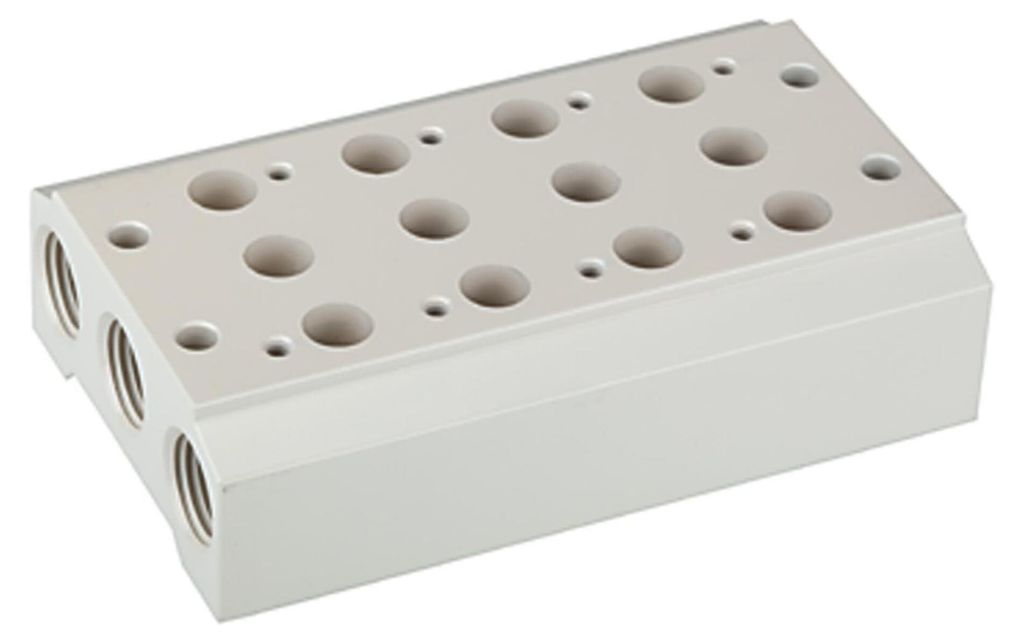 Riegler Mehrfach-Grundplatte für 5/2-5/3-Wegeventile, 3 Produktbild 