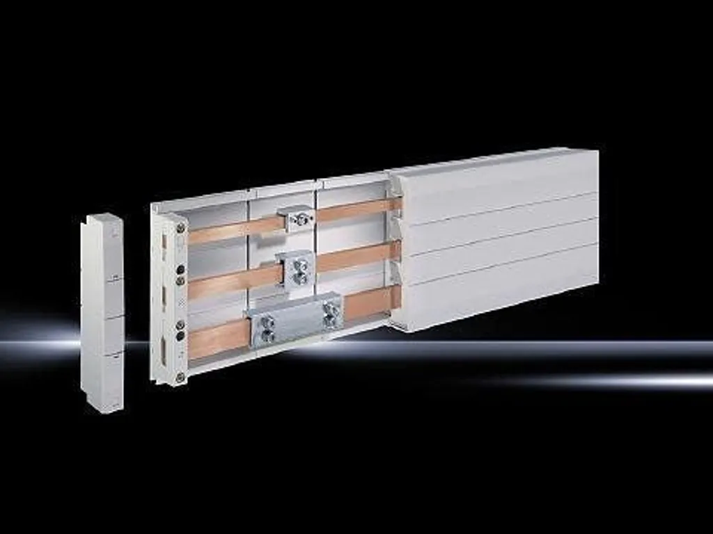 Support de jeu de barres pour rails cuivre plat Rittal - Pack de 4 unités
