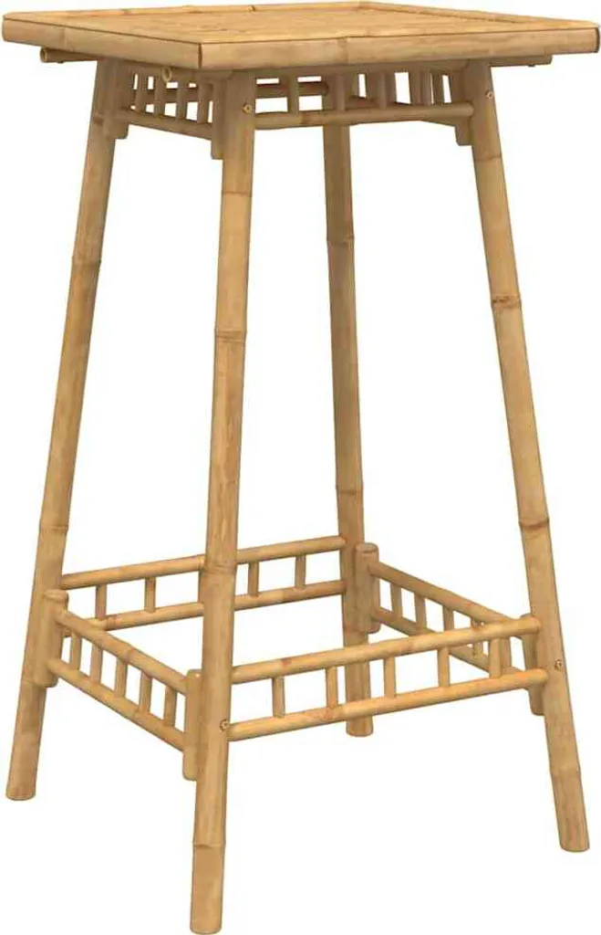 Offerta Tavolo Bar in Bambù 55x55x100 cm - Arredo Giardino Economico